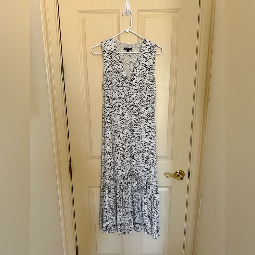 Massimo Dutti printed spots maxi dress